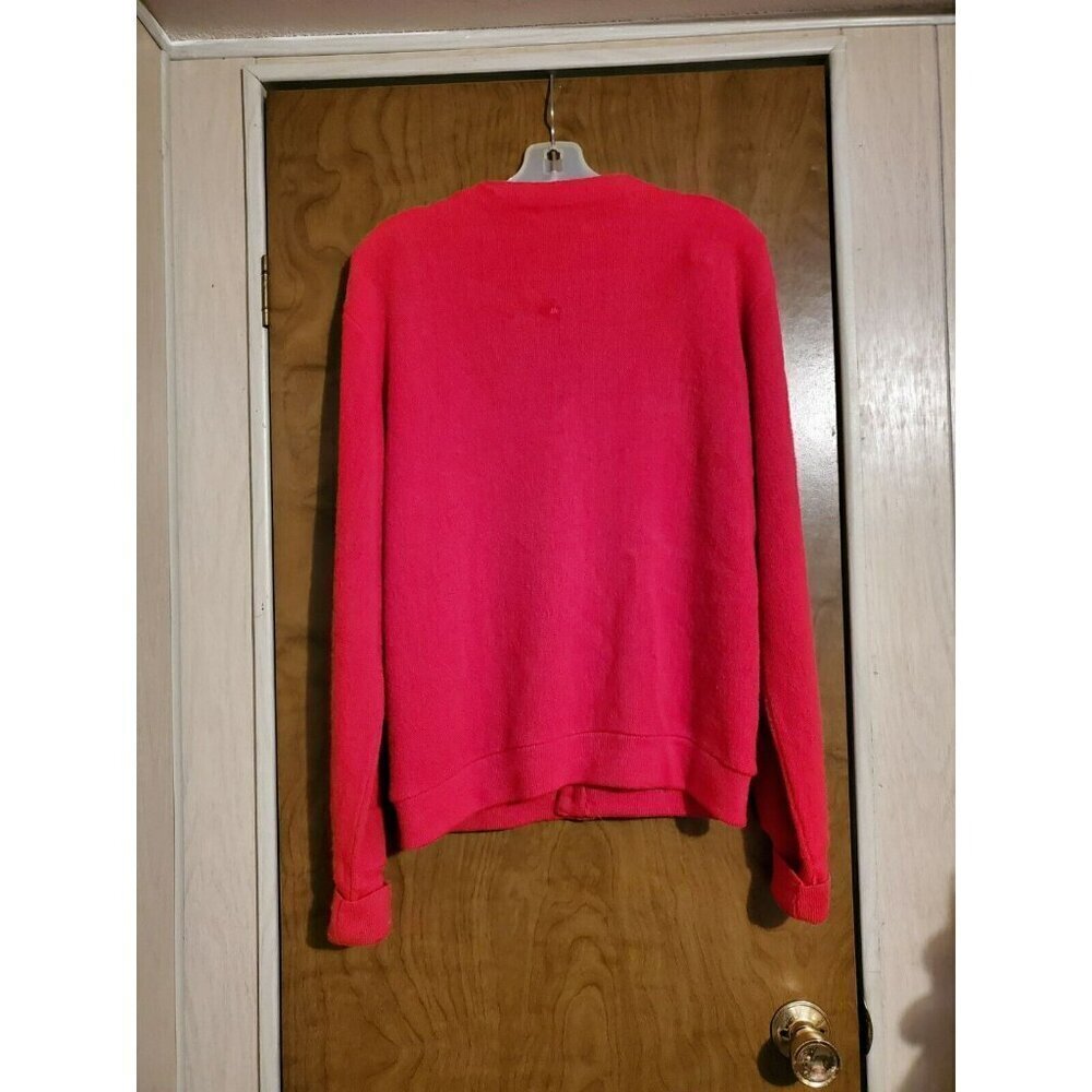 80's Vintage The Fox Sweater JC Penney Acryl Cardigan Size M Kurt Cobain Nirvana - Picture 2 of 7